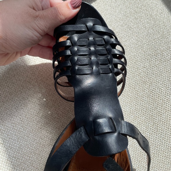 Givenchy Cage Heel Size 36.5 Black Open Shoe Bootie look. Ankle strap. - Picture 5 of 15